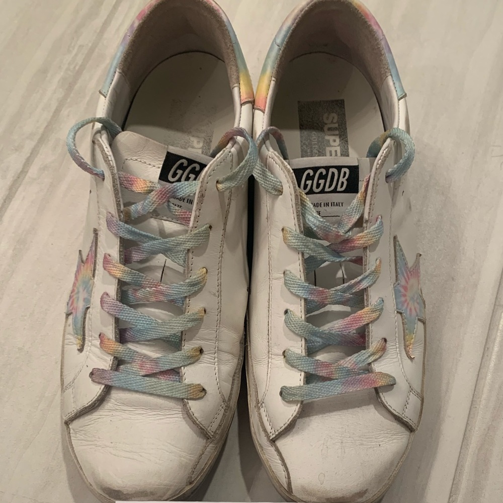 🦄 Unicorn Tie Dye Golden Goose Superstars 🦄